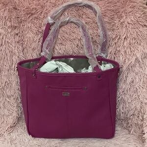 Fuchsia Everyday Tote Bag with Top Handles